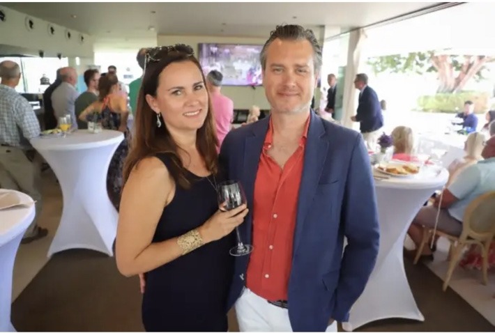 Ollie and Amber Burns at a Mallorca event, photographed by T. Ayuga for Última Hora in 2023